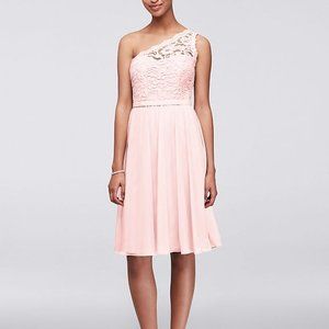 One Shoulder Lace Dress - Petal - David's Bridal